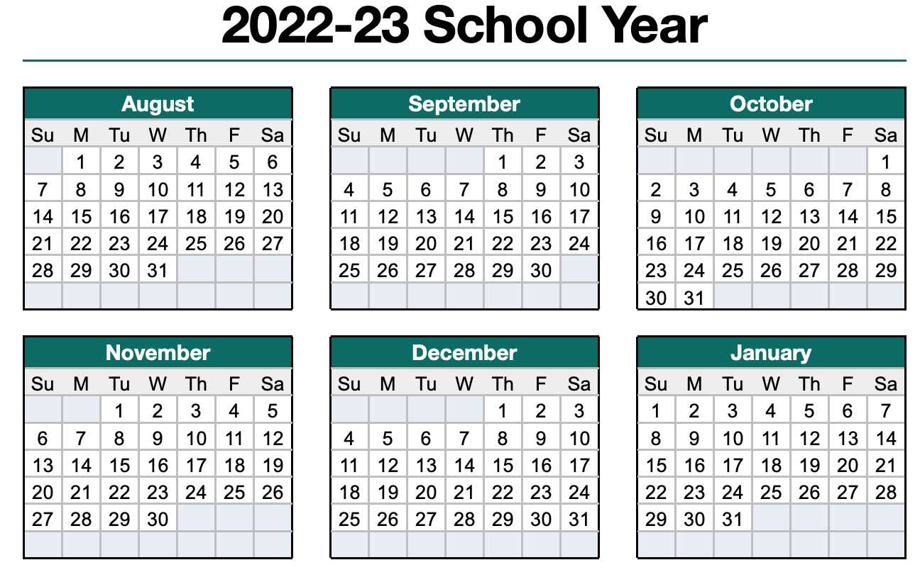 instructional calendar template