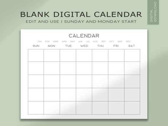 digital scrapbooking calendar templates