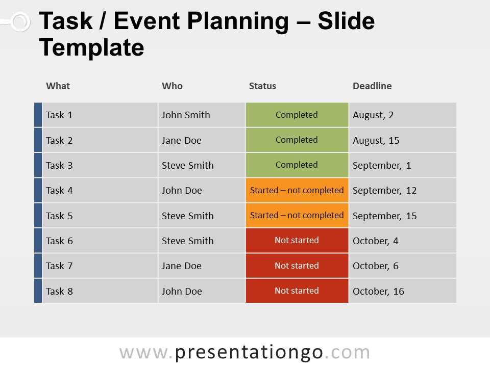 powerpoint event calendar template