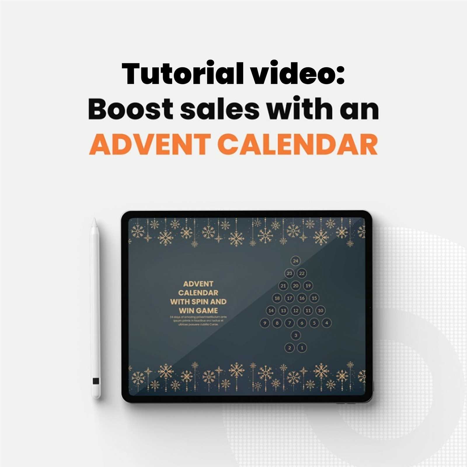 video advent calendar template