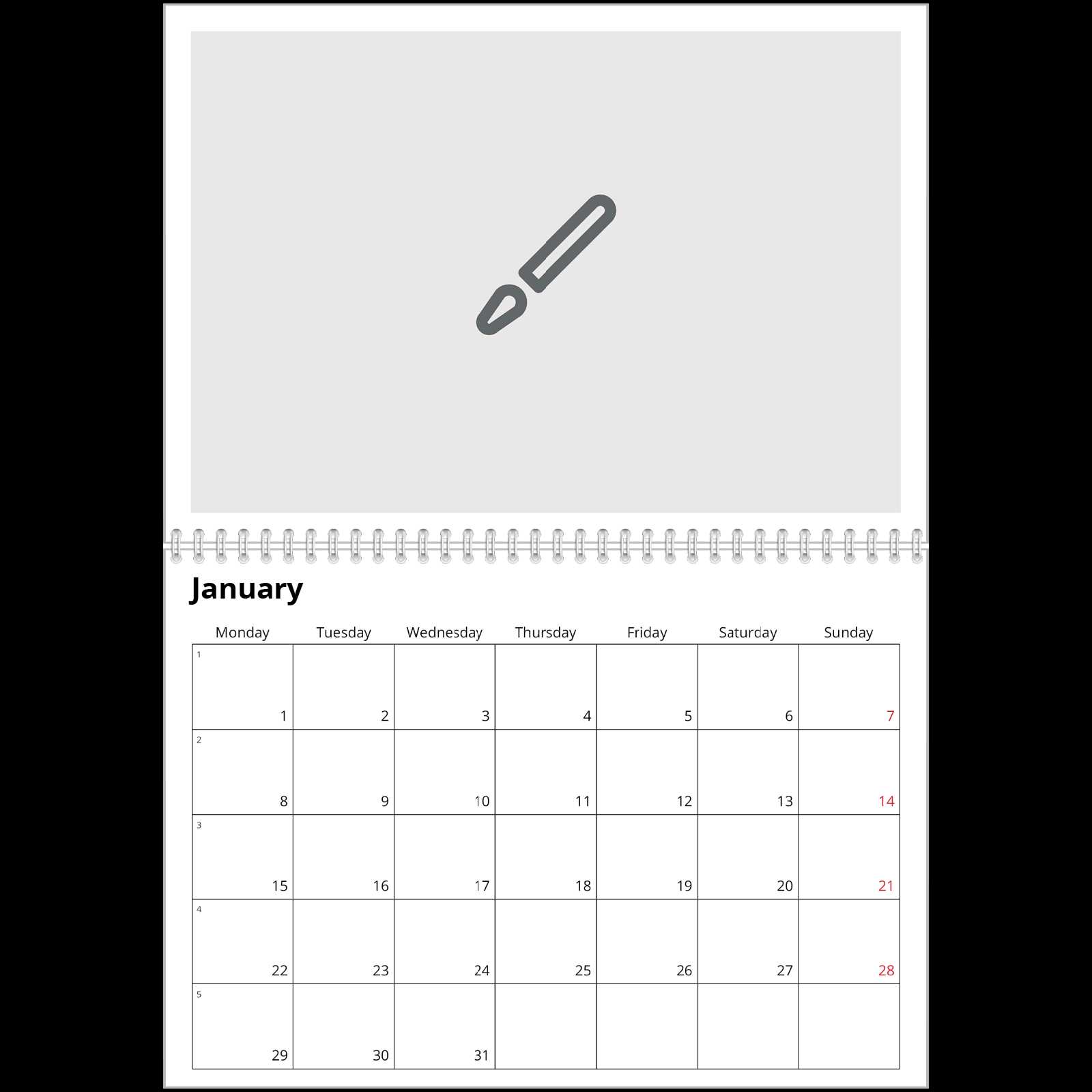 design your own calendar template