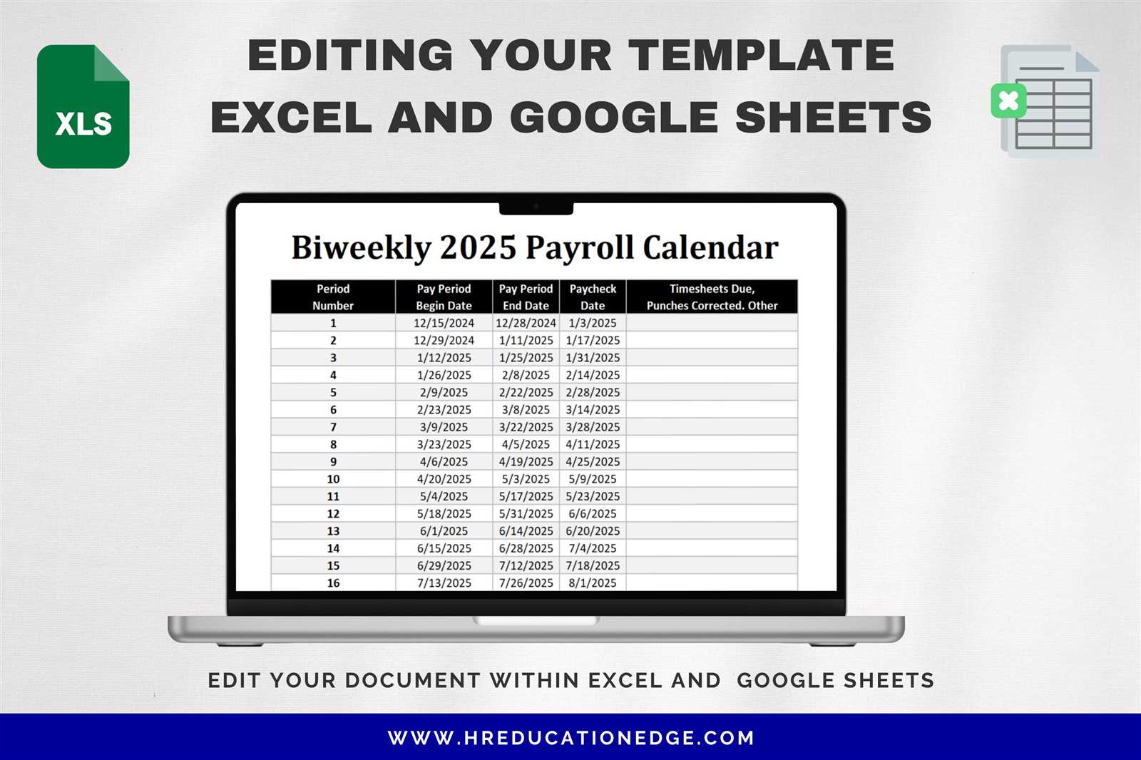 payroll calendar template 2025