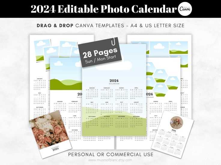 photography calendar templates