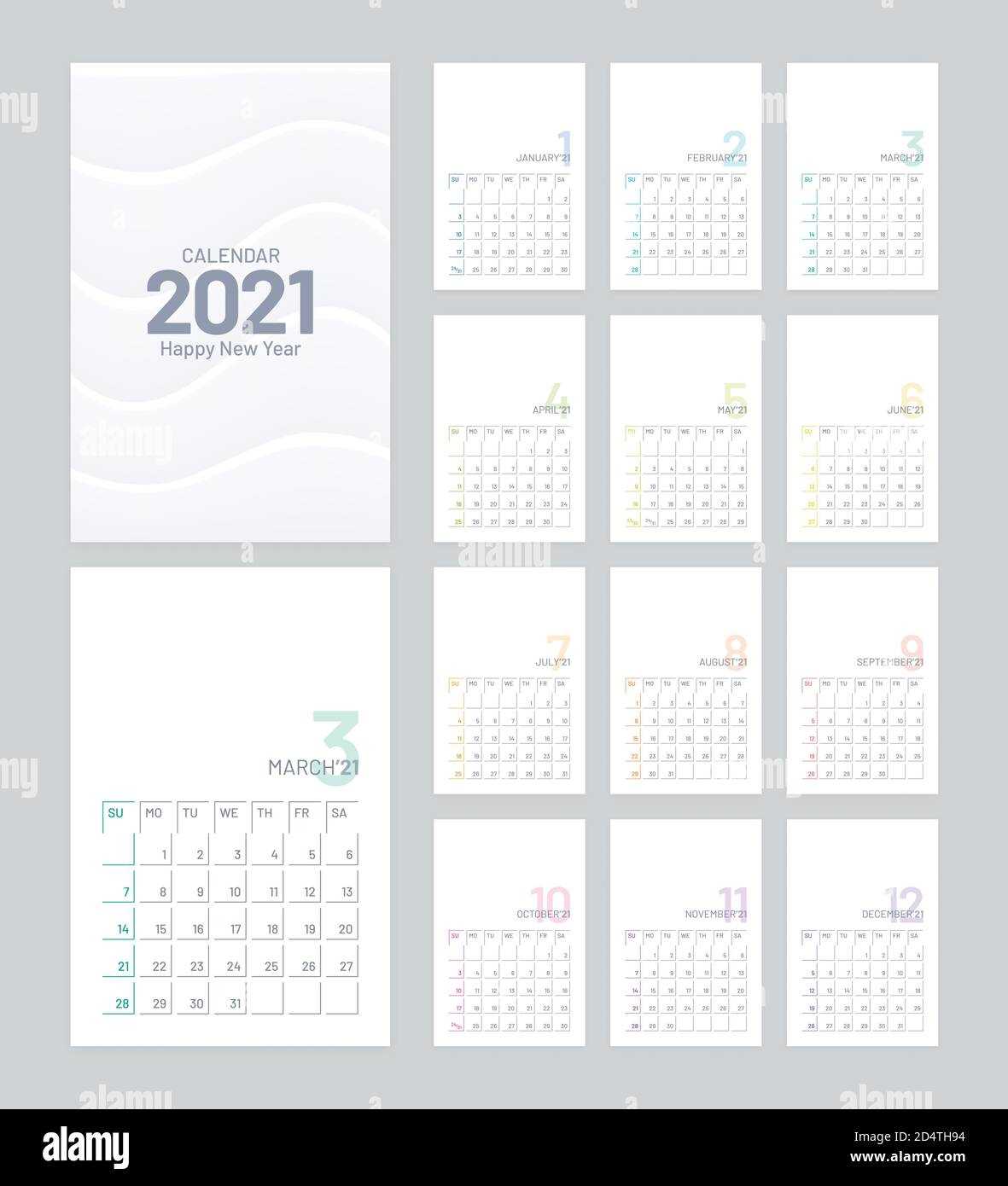 calendar illustrator template