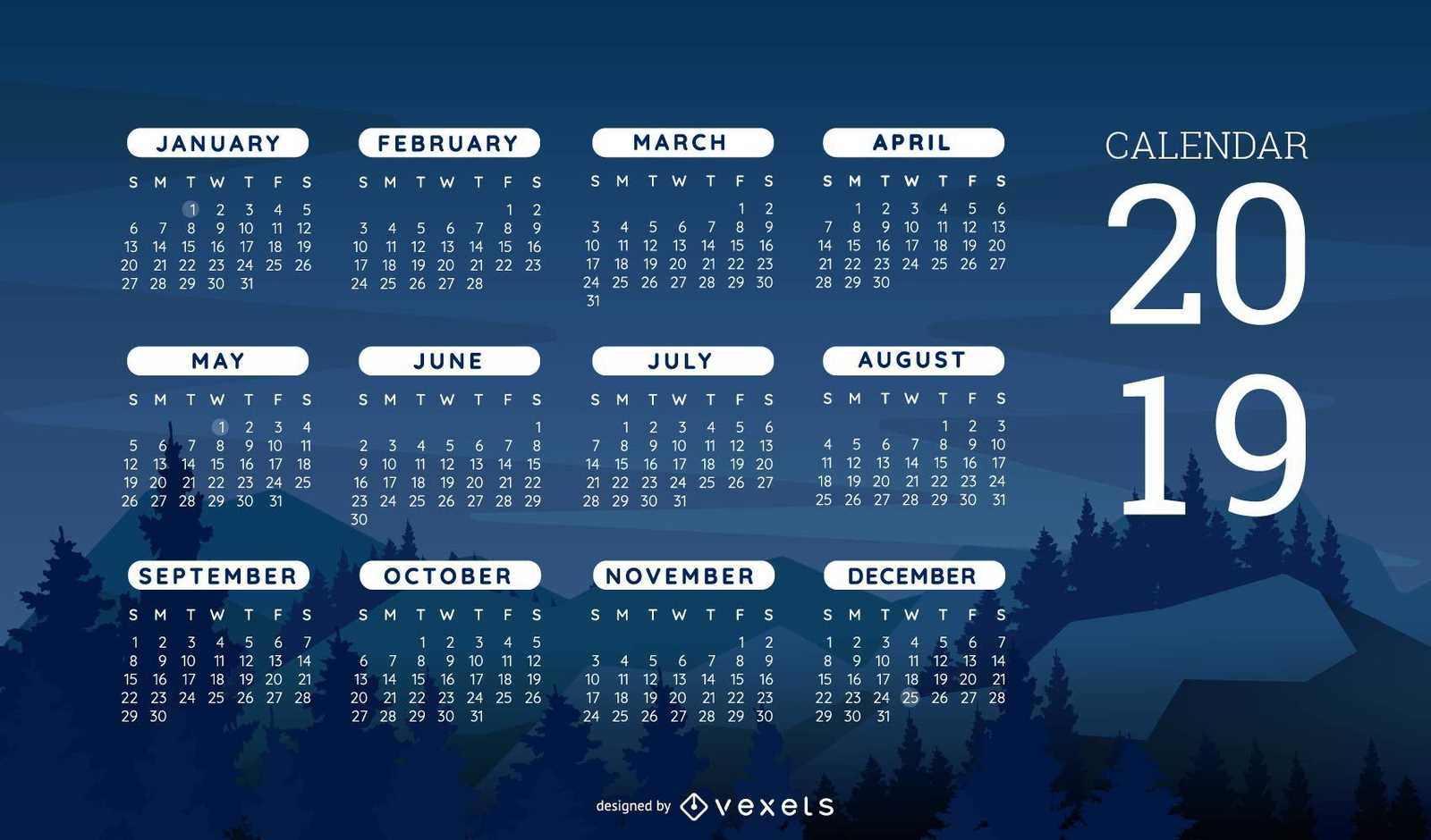 trident calendar system template