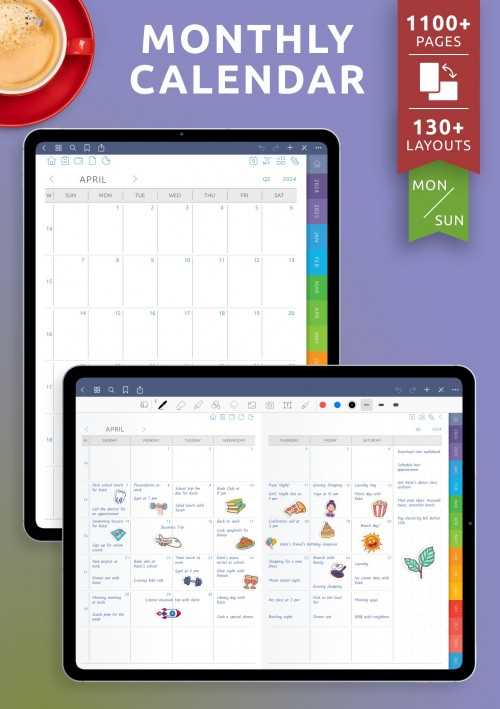 apple pages calendar template 2025