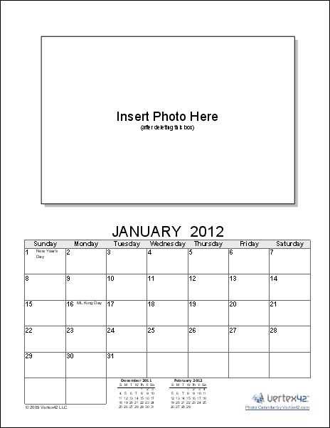 make your own calendar template