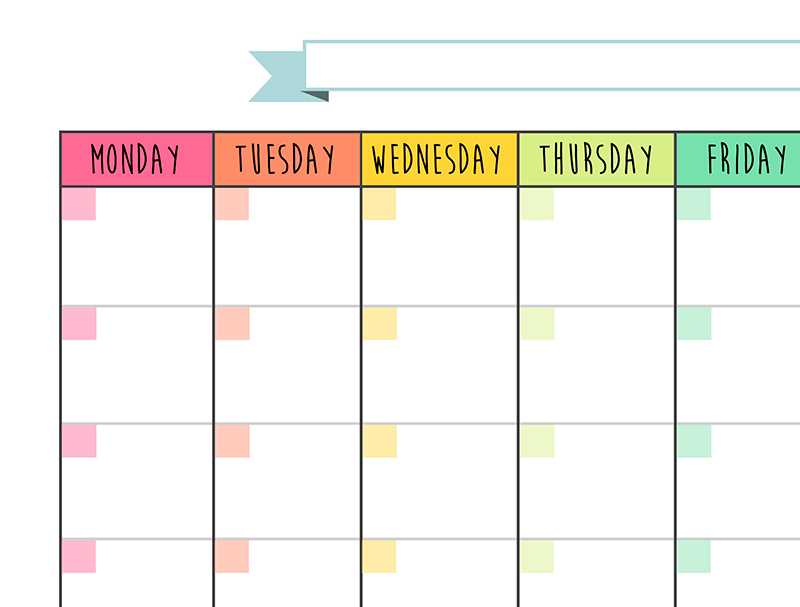 free printable one month calendar template