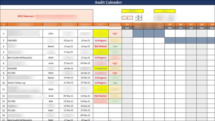 follow up calendar template