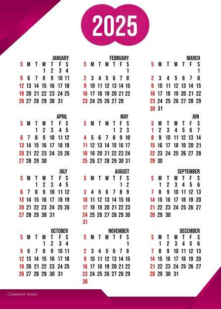 photoshop calendar template 2025