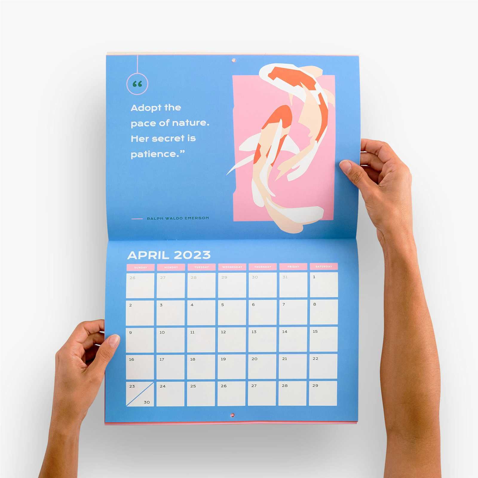 saddle stitch calendar template