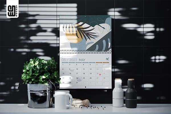 wall calendar design templates free download