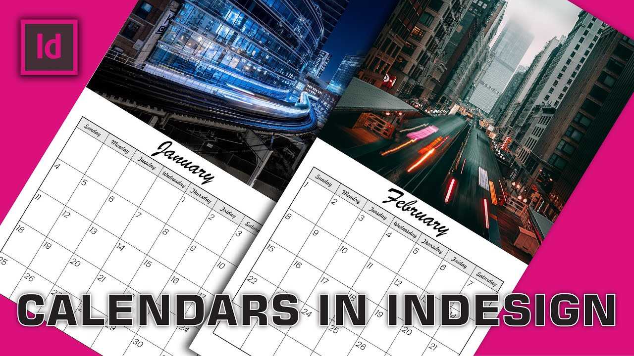 wall calendar template indesign