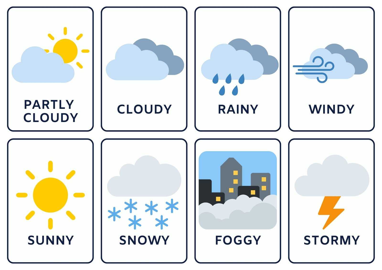 weather calendar template