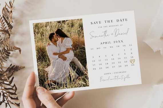 wedding calendar template