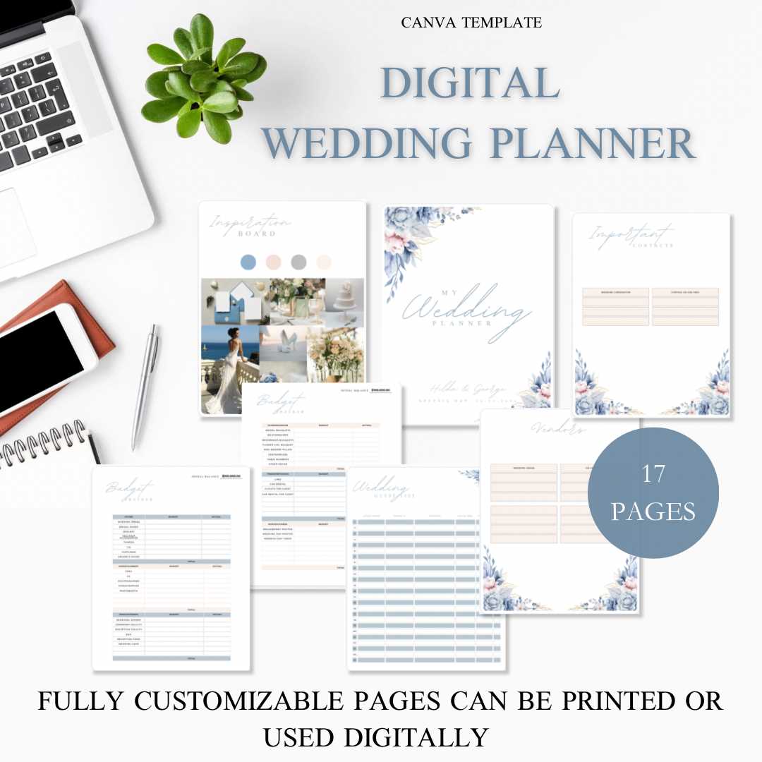 wedding planning calendar template