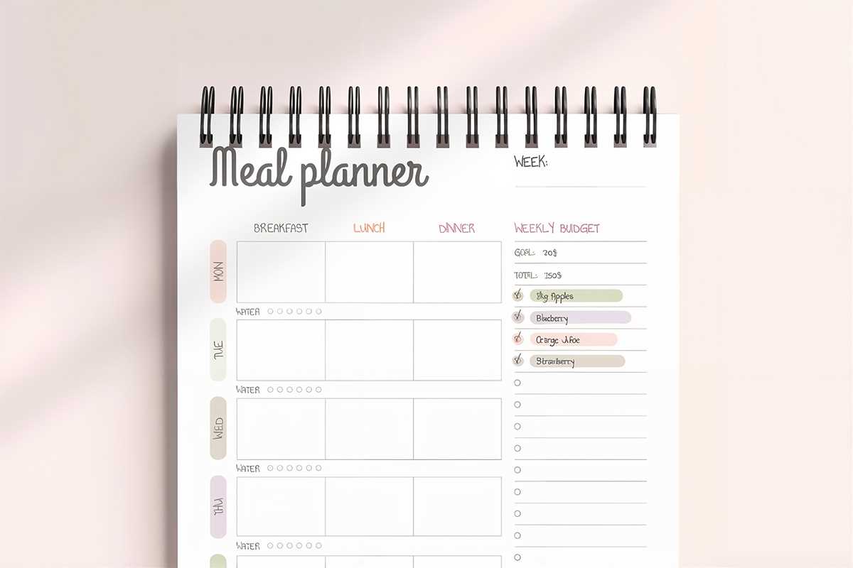 weekly calendar planning activity template