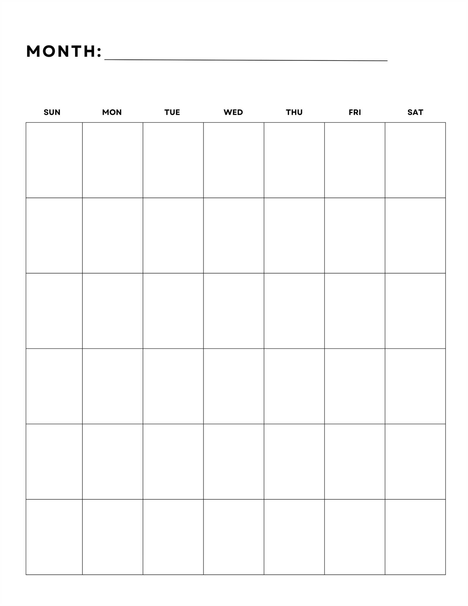 weekly calendar template blank