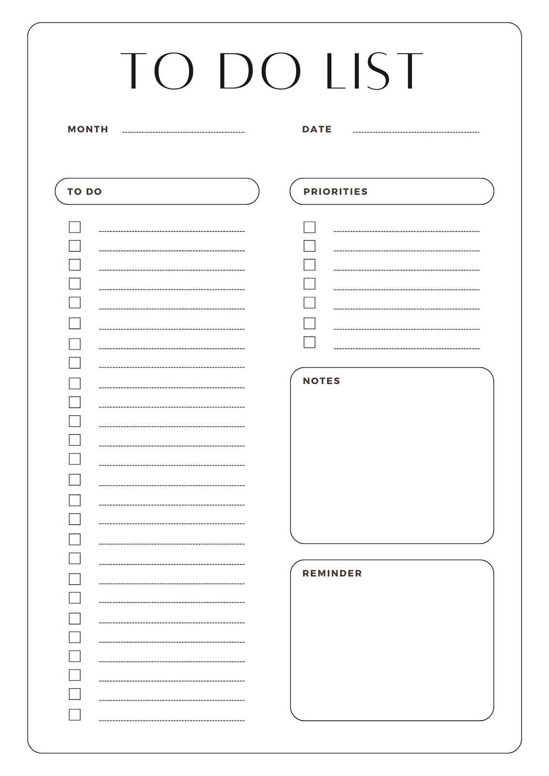 weekly calendar to do list template