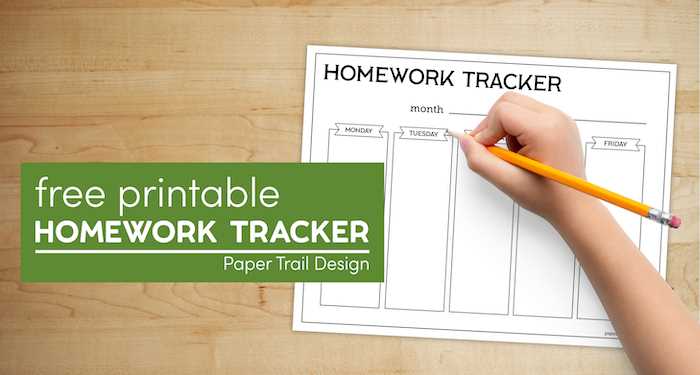 weekly homework calendar template