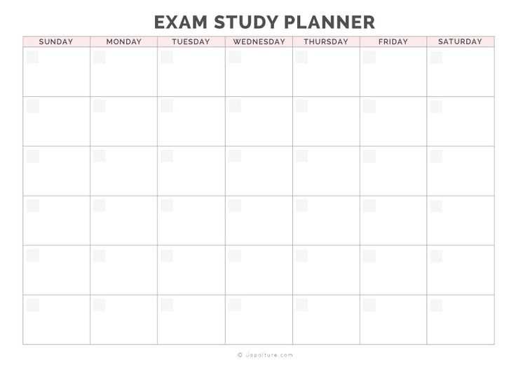 test calendar template
