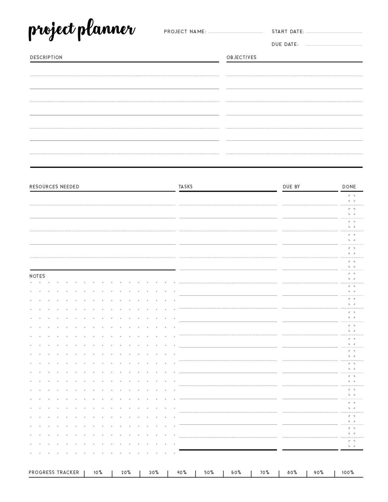 work planning calendar template