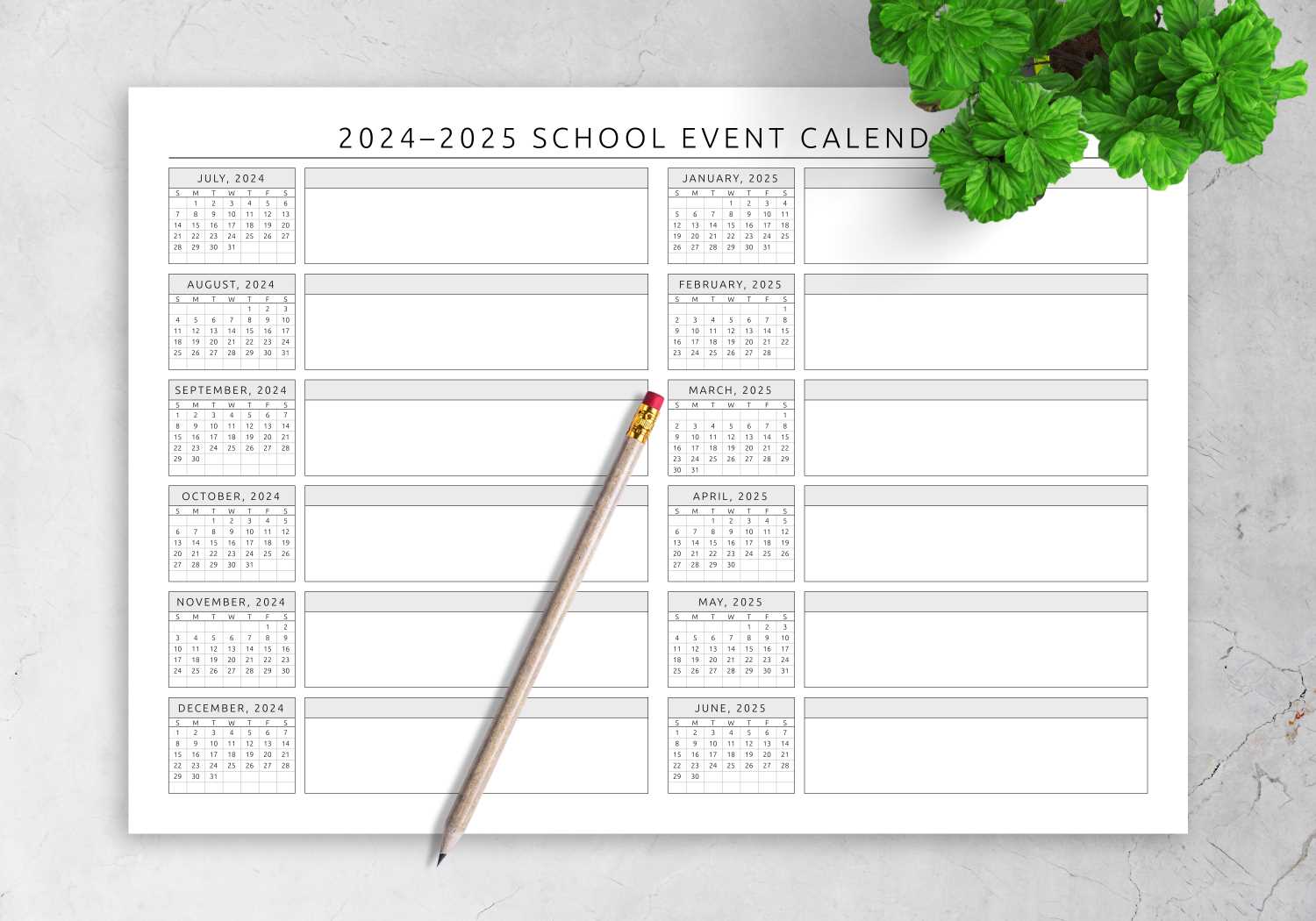 event calendar template free download