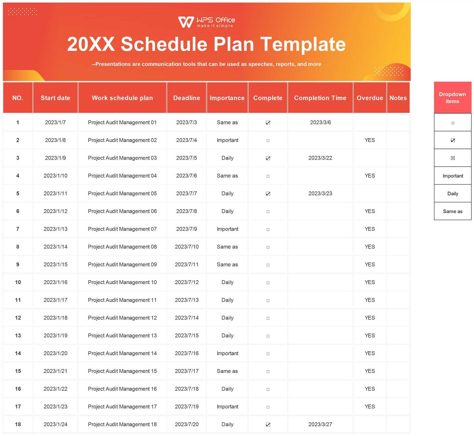 wps calendar template