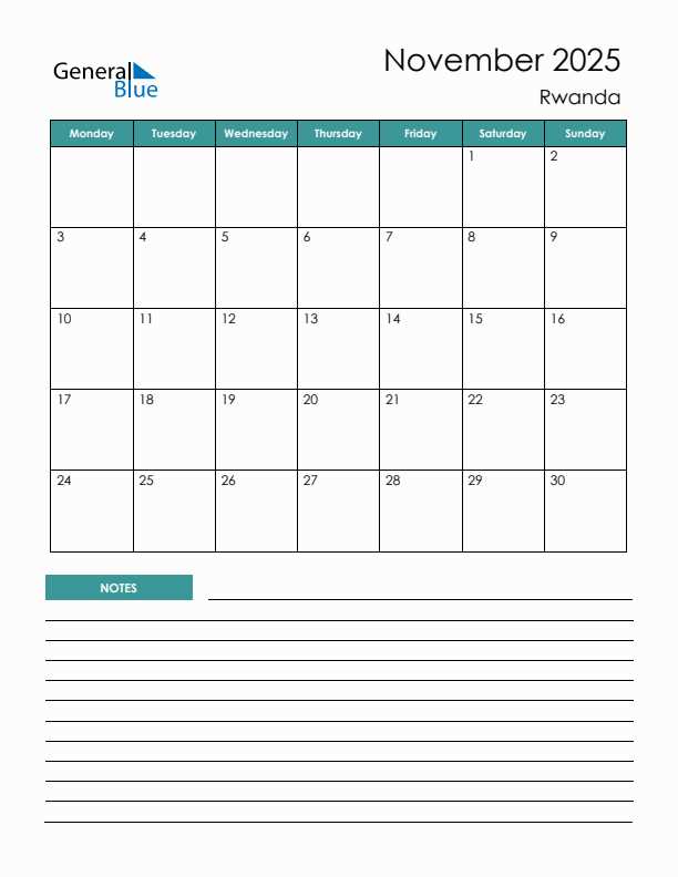 free november 2025 calendar template