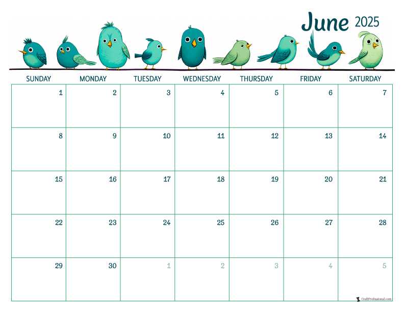 free printable june 2025 calendar template