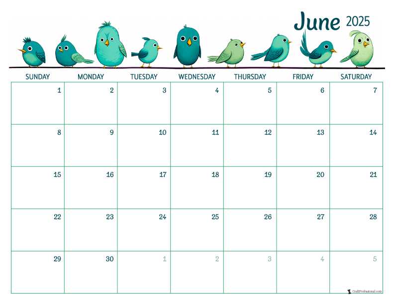 free printable june 2026 calendar template