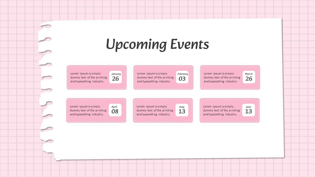 event calendar powerpoint template