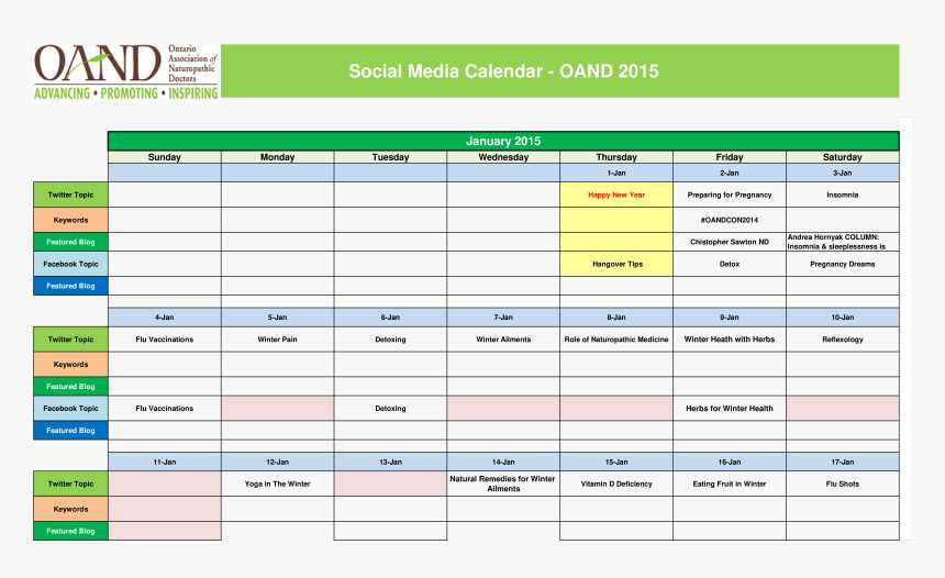 content marketing calendar template free