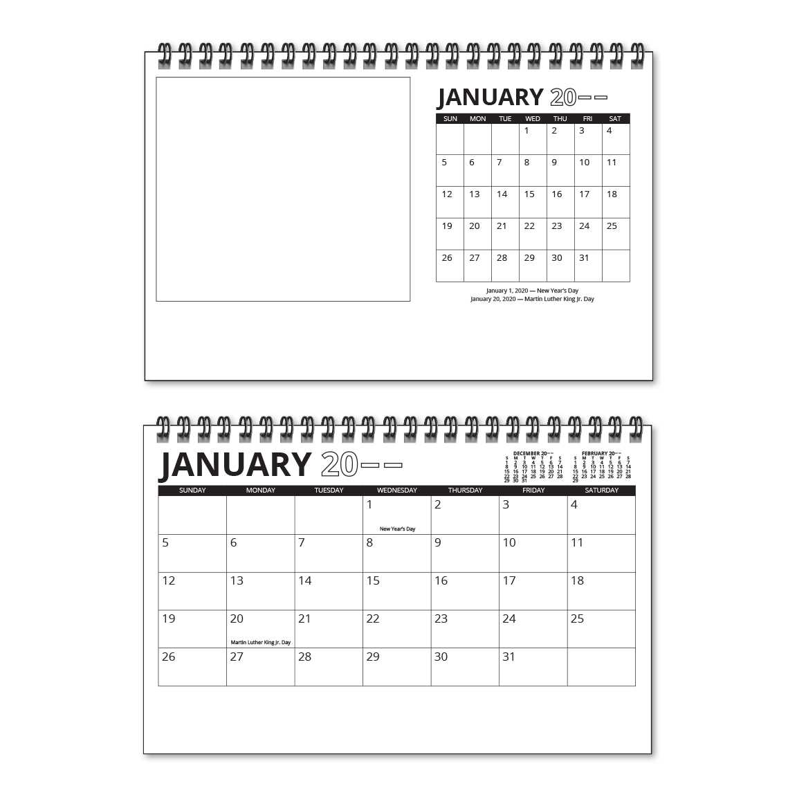 8.5 x 5.5 calendar template free