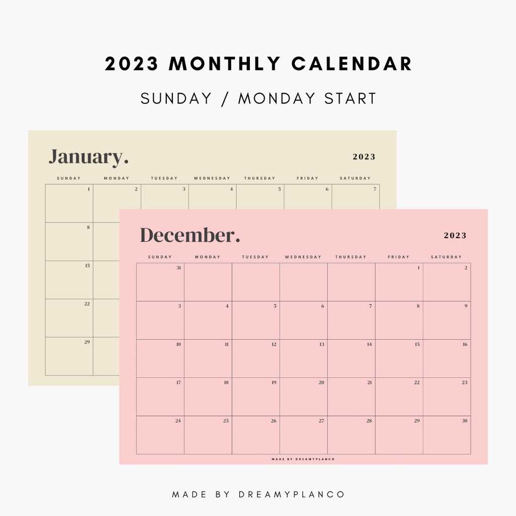 printable 11x17 calendar template