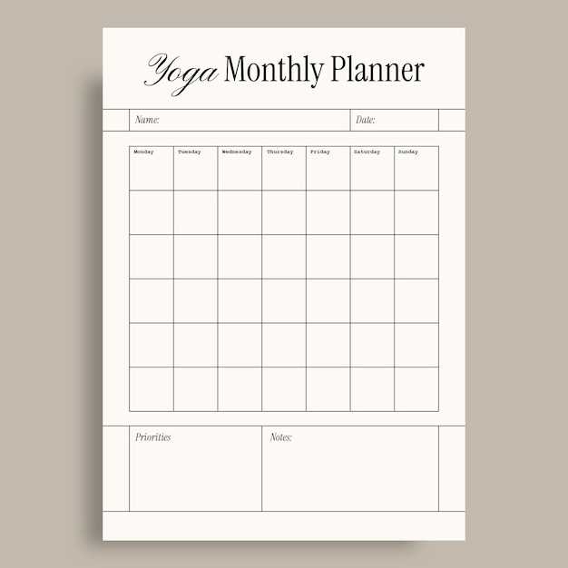 monthly free printable blank calendar template