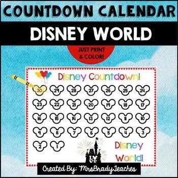 disney countdown calendar template