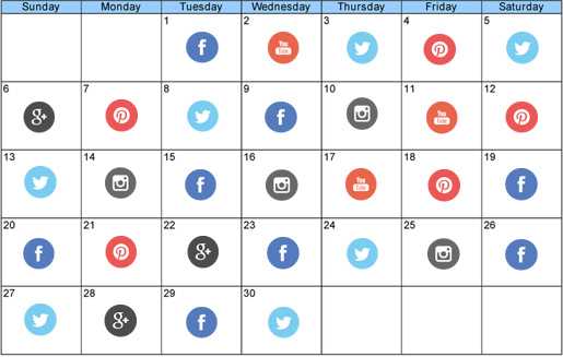 social media strategy calendar template