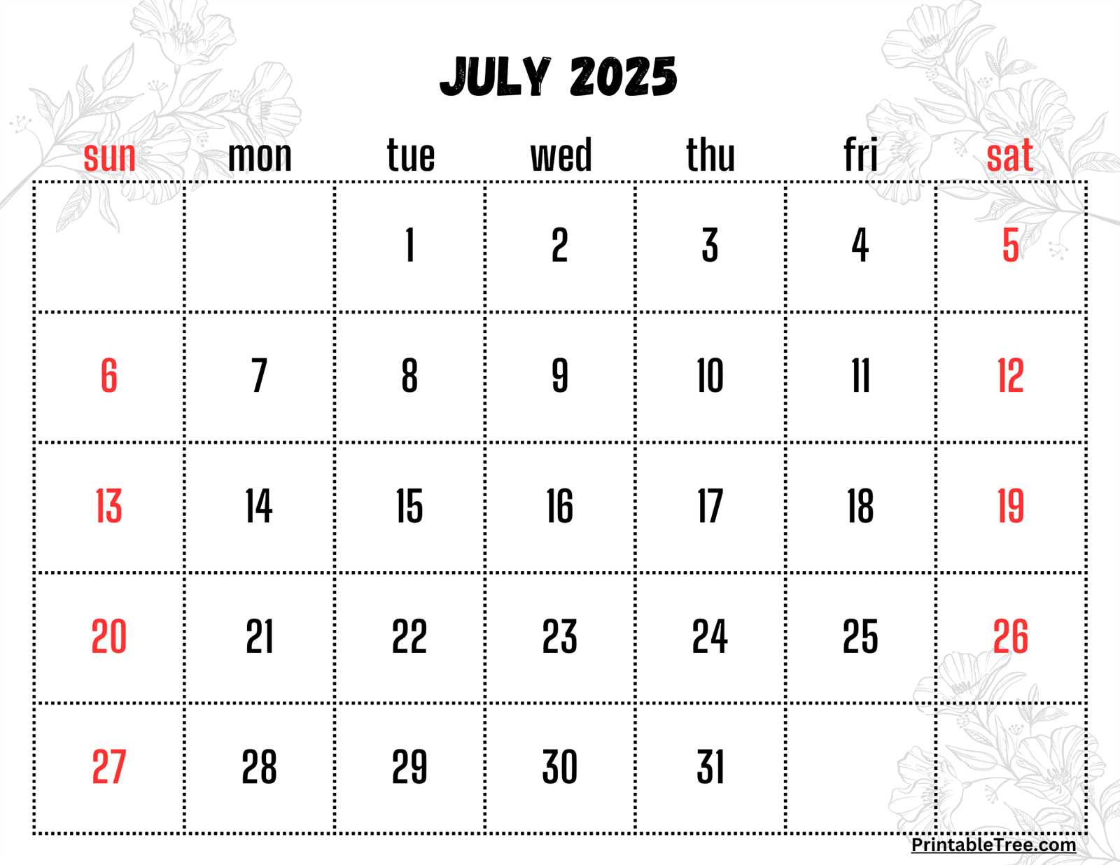 birthday calendar template 2026