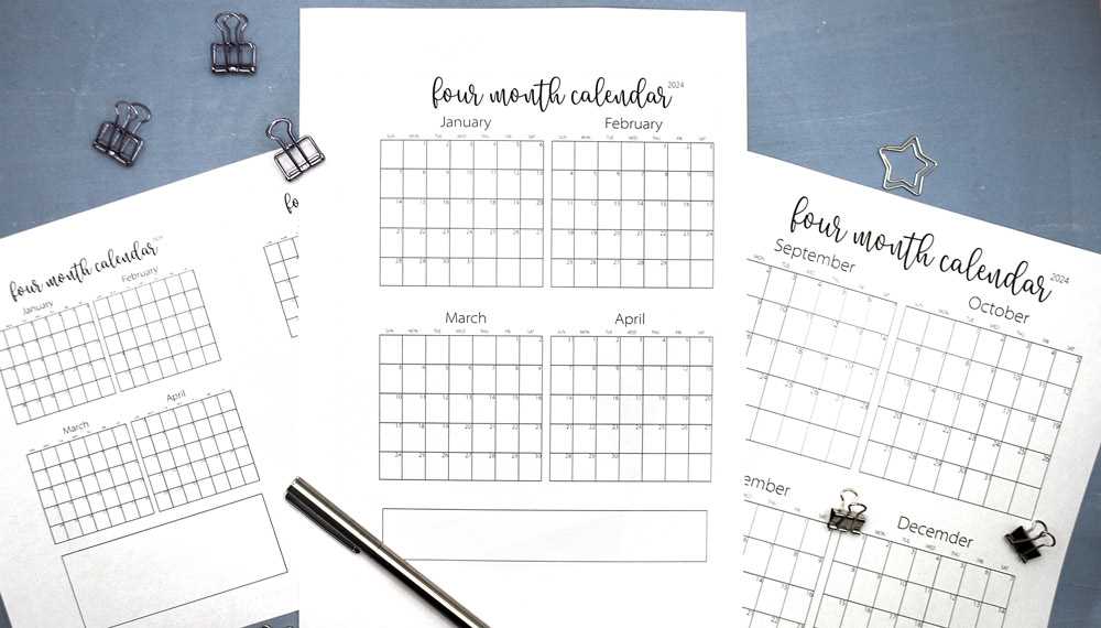 calendar template bullet journal