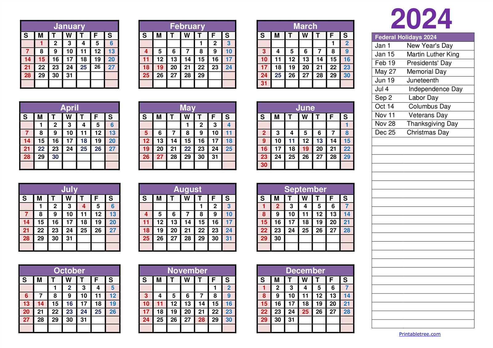 yearly meeting calendar template