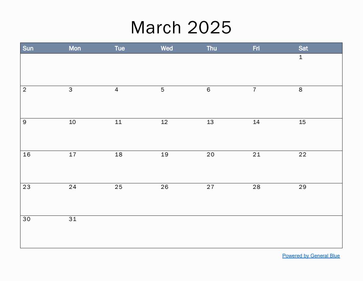 template monthly calendar 2025