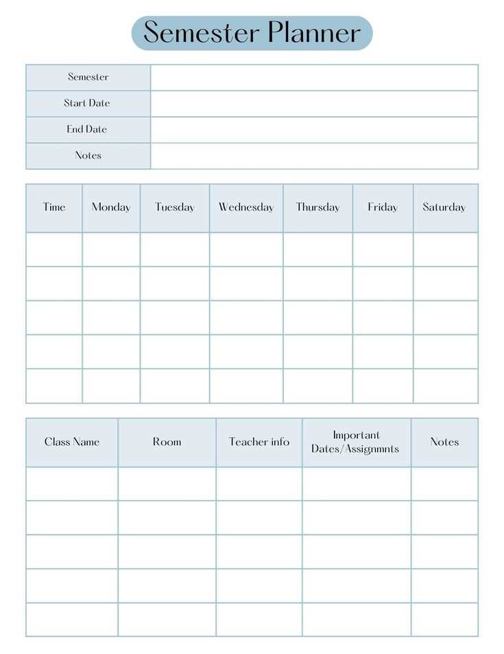 blank homework calendar template