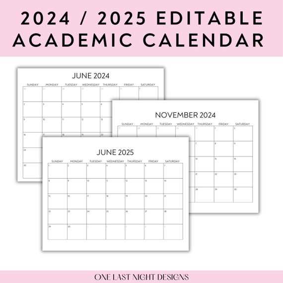 2025 fillable calendar template