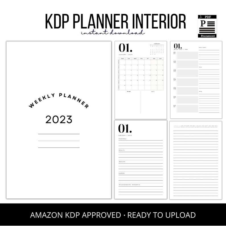 kdp calendar template