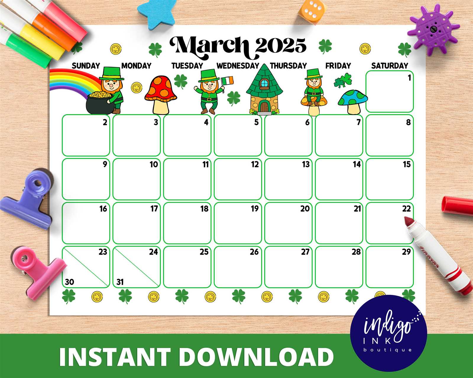 calendar templates march 2026