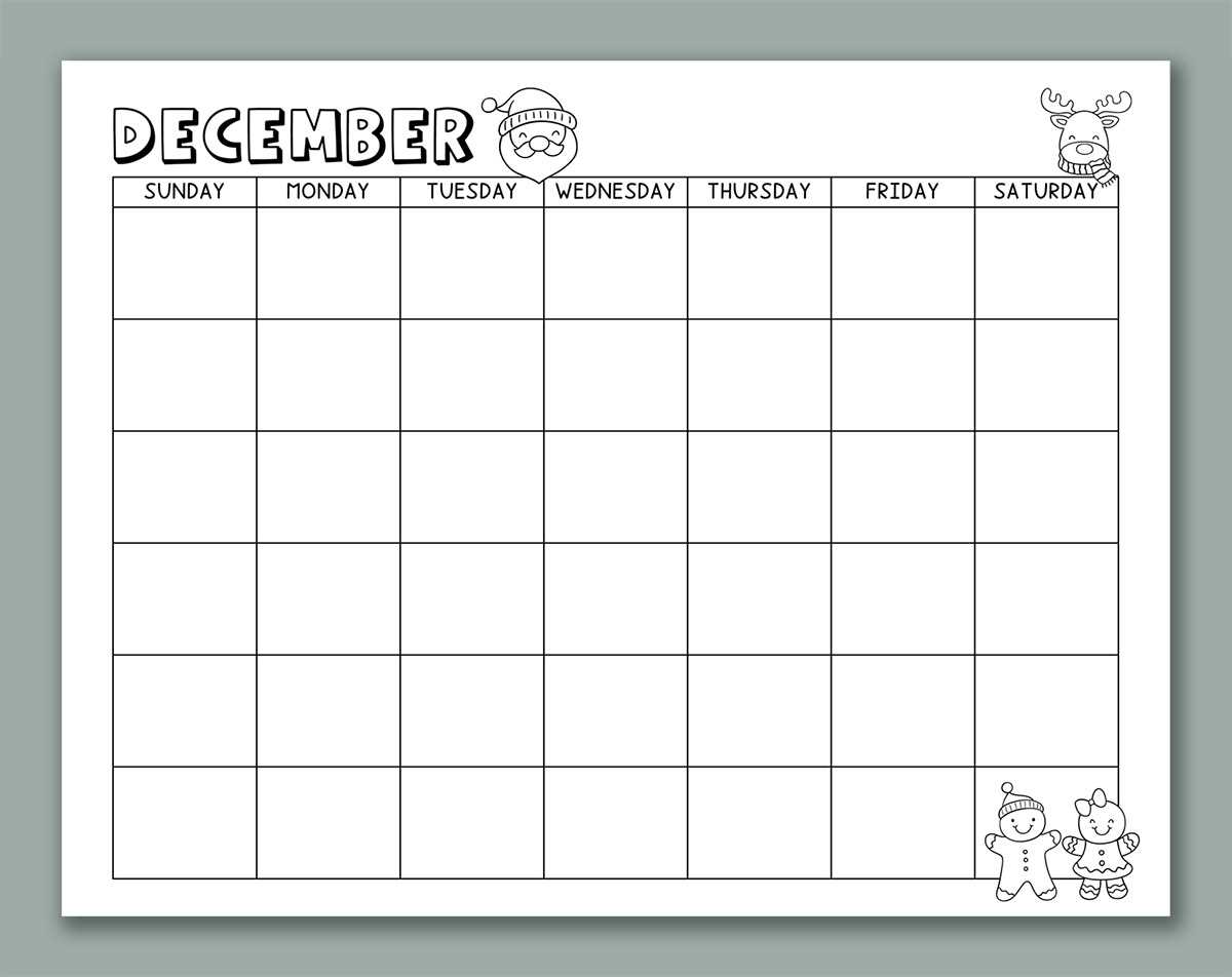 free daycare calendar template