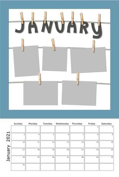 12x18 calendar template