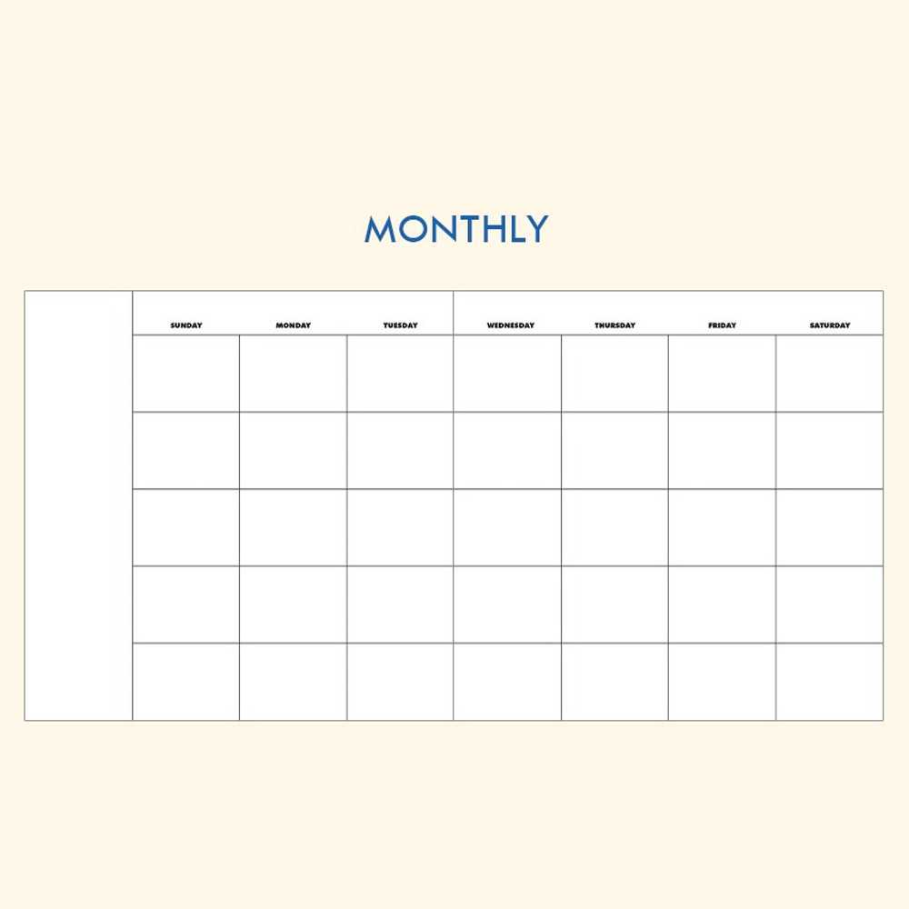 6 month planning calendar template