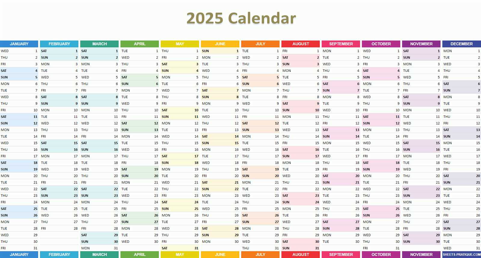 2026 calender template